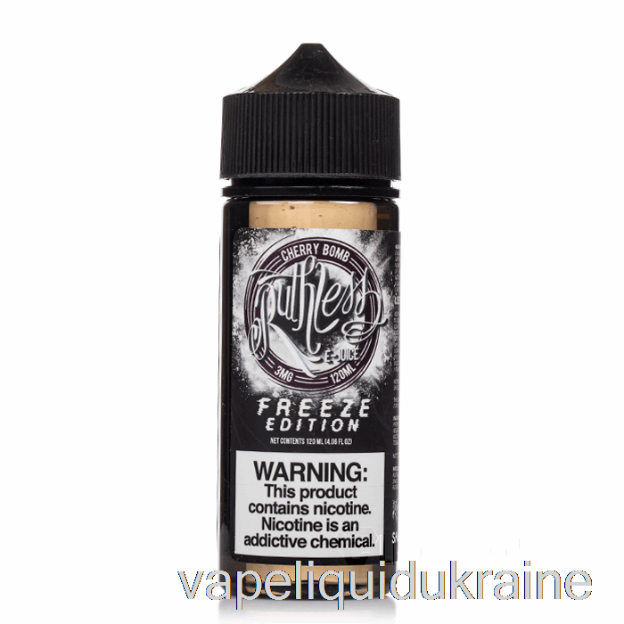 Vape Ukraine Cherry Bomb - Freeze Edition - Ruthless Vapor - 120mL 6mg